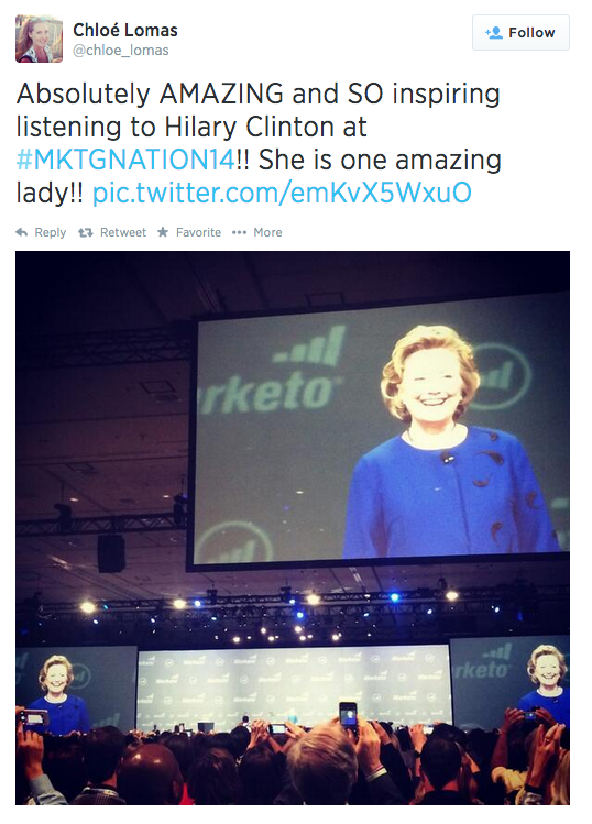 San Francisco - Marketo Summit - Hilary Clinton